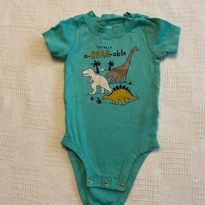 9 mos boys Dino onesie